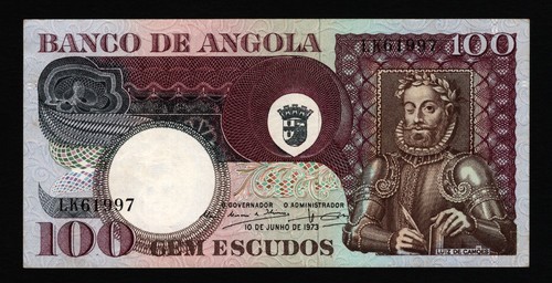 Angola 100 scudi - 1973,, ottime