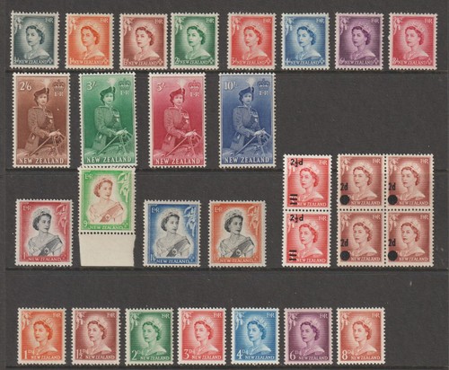 Nuova zelanda 1953 qe11 set - nuova,